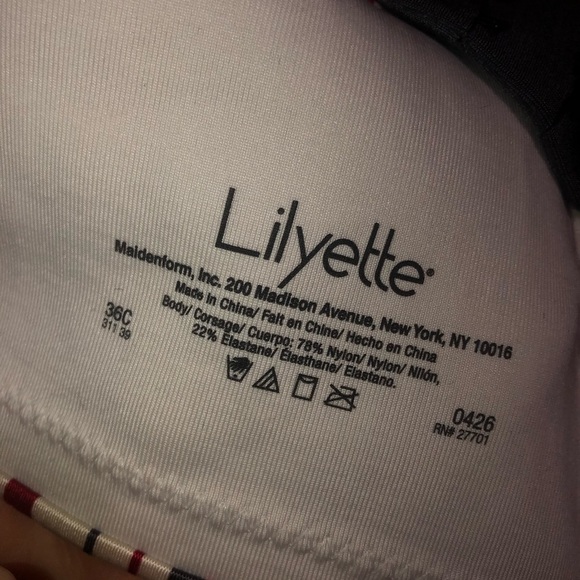 Lilyette satin striped vintage bra - Picture 3 of 3